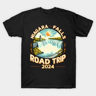 Niagara Falls Road Trip 2024 Summer Vacation Family Trip T-Shirt